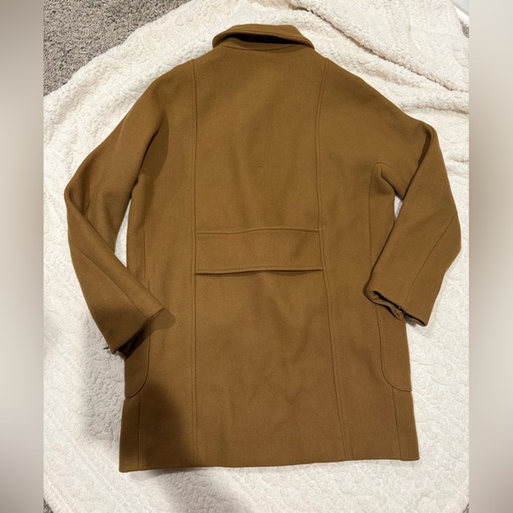 Madewell Classic Wool Blend Double-Breasted Coat - Size 10 - Picture 5 of 14